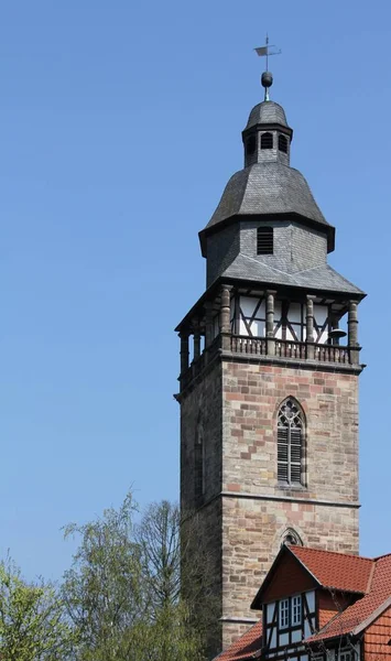 Der Nikolaiturm Hessischen Eschwege — Stockfoto