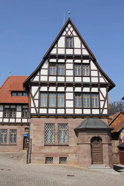 Casa Estilo Tudor Cidade Heiligenstadt — Fotografia de Stock