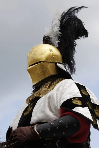 Schlägerei Bei Burgfest Stettenfels Bei Heilbronn — Stockfoto