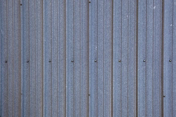 Närbild Sektion Galvaniserad Stålvägg — Stockfoto