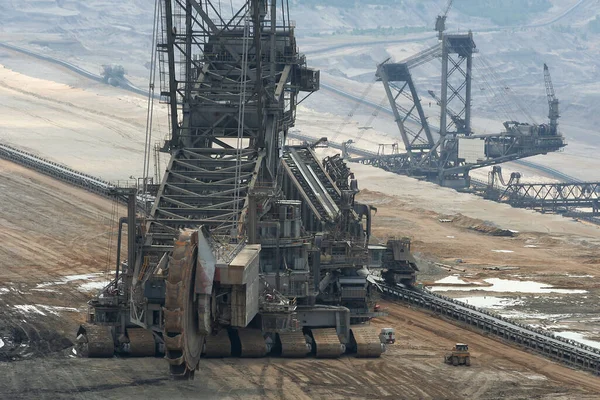 Minería Carbón Invierno — Foto de Stock