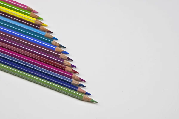 Crayons Couleurs Différentes — Photo