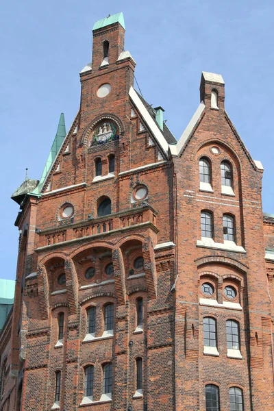 Edificio Storico Nella Speicherstadt Hamburg — Foto Stock