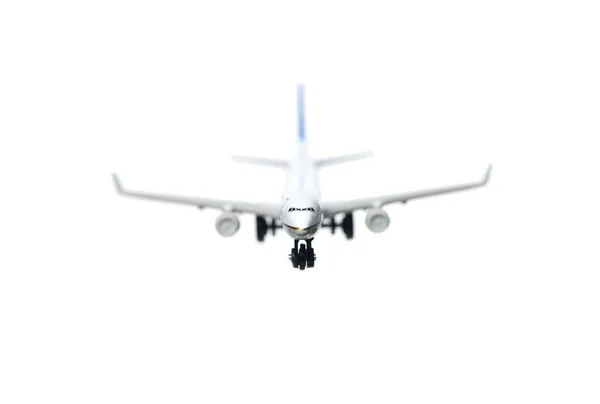 Літак Ізольований Білому Тлі — стокове фото