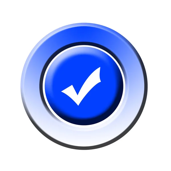 Sign Button Confirmation — Stock Photo, Image