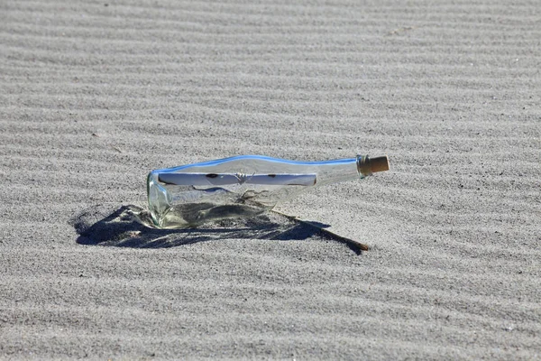 Bottle Post Beach — Stock Photo, Image