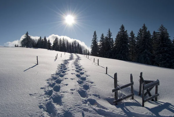 Faixas Neve — Fotografia de Stock