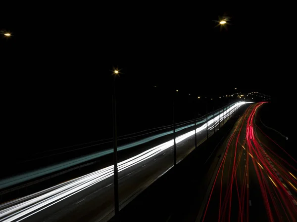 Verkehr Der Nacht — Stockfoto