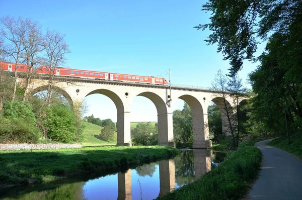 Este Viaduto Uma Festa Para Olhos Romance Puro Ponte Ferroviária — Fotografia de Stock