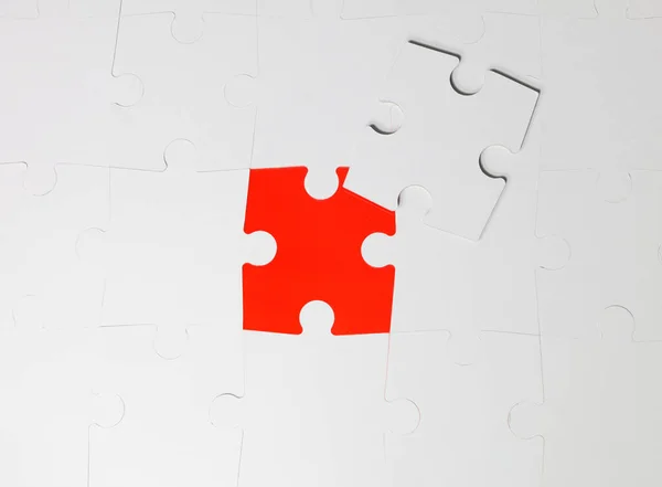 Jigsaw Puzzle Connected Puzzle Piece — Stock Photo, Image