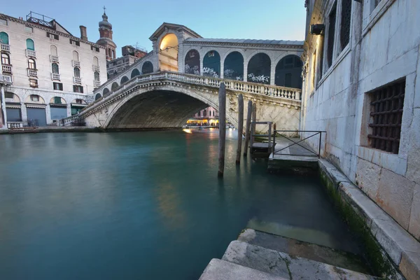 Célèbre Pont Rialto Ponte Rialto Venise Italie — Photo
