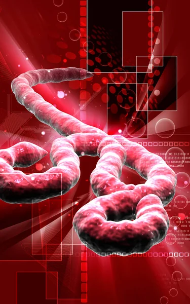 Digital Illustration Ebola Virus Colour Background — Stock Photo, Image