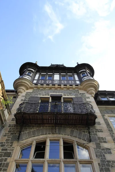 Vue Panoramique Sur Architecture Majestueuse Château Médiéval — Photo