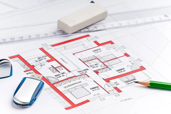 Design Planning House Living — Stockfoto