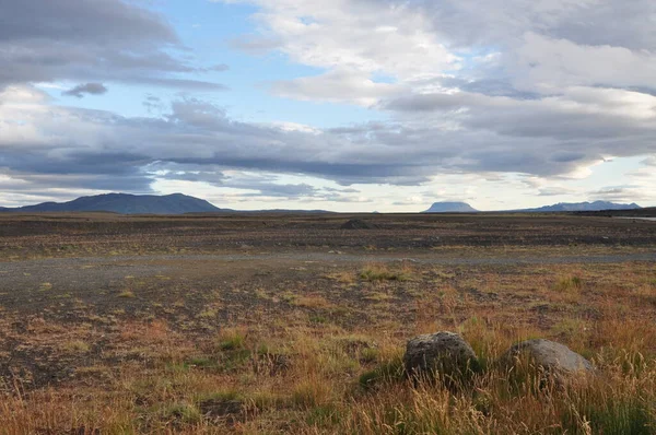 Iceland Krajobraz Pobliżu Dettifoss — Zdjęcie stockowe