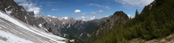 Malebný Pohled Majestátní Krajinu Dolomitů Itálie — Stock fotografie