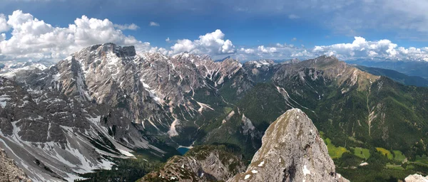 Vista Panorâmica Majestosa Paisagem Dolomitas Itália — Fotografia de Stock