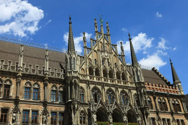 Nova Prefeitura Munique Marienplatz — Fotografia de Stock