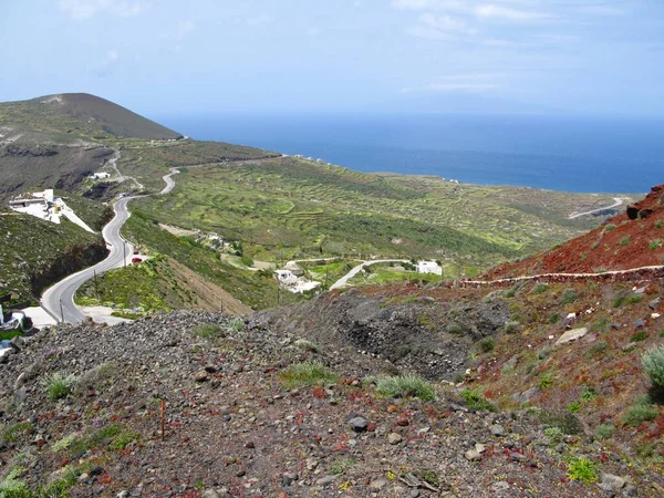 Bucht Namens Caldera Der Westküste Der Griechischen Insel Santorini Der — Stockfoto