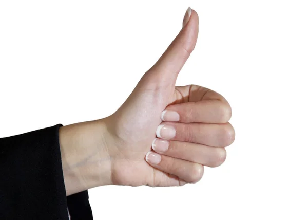 Closeup Hand Sign Gesture — Stock Photo, Image