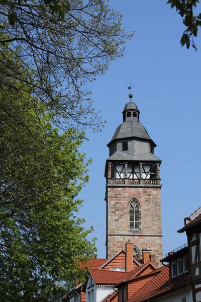 Der Nikolaiturm Hessischen Eschwege — Stockfoto