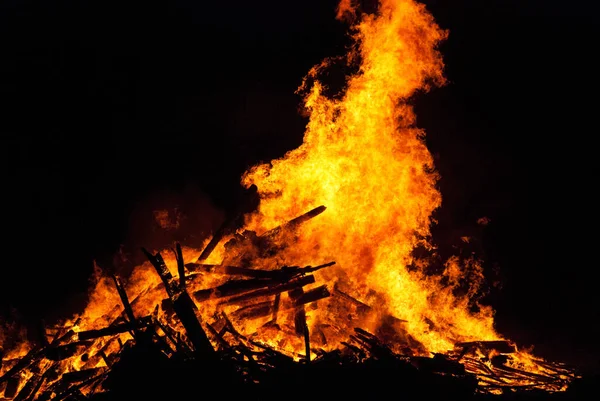 Brand Låga Röd Eld Bränna — Stockfoto