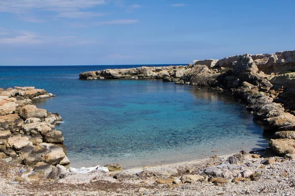 Schöne Lagune Mit Felsen Auf Zypern — Stockfoto