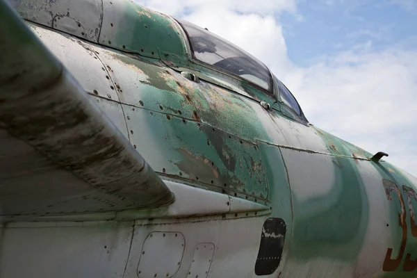 俄罗斯展览的旧军用飞机 — 图库照片