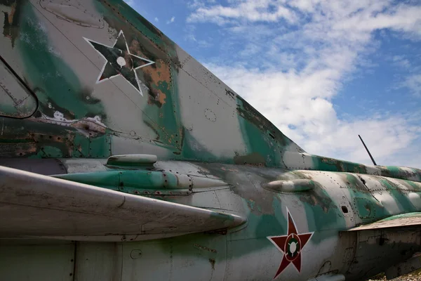 Régi Katonai Repülőgépek Orosz Kiállítás — Stock Fotó