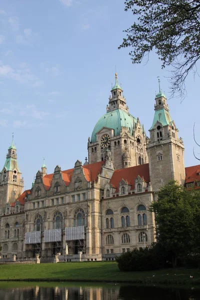 Het Nieuwe Gemeentehuis Hannover Nedersaksen — Stockfoto