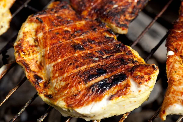 Fleisch Auf Dem Grill — Stockfoto