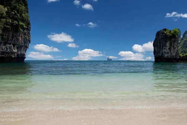 Laguna Pintoresca Thailand Playa Tropical Una Isla Krabi — Foto de Stock