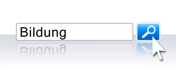 インターネット検索青 — ストック写真