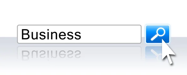 Пошуки Інтернеті Блакитного Бізнесу — стокове фото