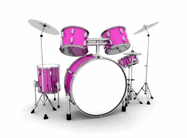 Perkusja Różowe Srebro Opcjonalnie — Zdjęcie stockowe