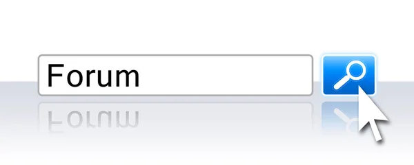 Internetové Vyhledávání Blau Forum — Stock fotografie