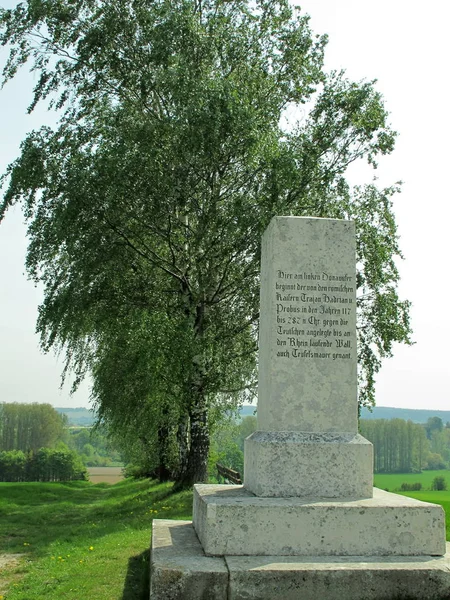 Мемориальный Камень Лайма Хайенхайме Данубе — стоковое фото