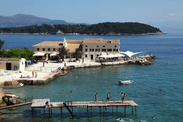 Faliraki Harbour Kerkyra Corfu — Stock fotografie