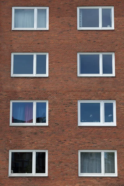 Fasad Ett Bostadshus Kiel Tyskland — Stockfoto