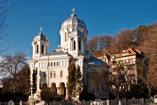 Церковь Центре Города Брашов — стоковое фото