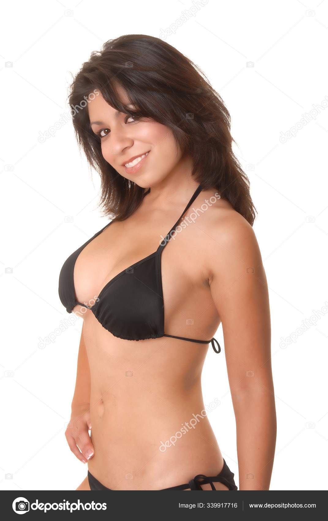 Isolated Lovely Sexy Young Latina Girl Wearing Bikini Stock Photo by ©PantherMediaSeller 339917716