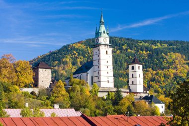 castle and church of St. Catherine, Kremnice, Slovakia clipart