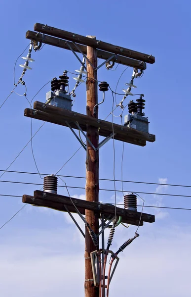 Elektrische Masten Hoogspanning — Stockfoto