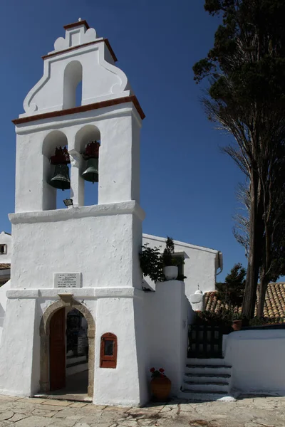 Vlacherna Klášter Kerkyra Corfu — Stock fotografie