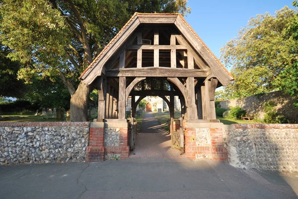Traditioneel Engels Lych Gate — Stockfoto