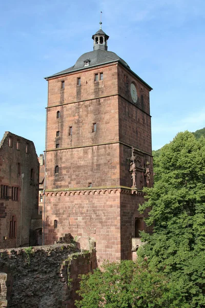 Toren Van Kasteel Heidelberg — Stockfoto