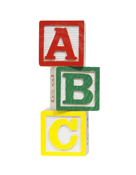 Alphabet Blocks Includes Clipping Path — Stock Photo, Image
