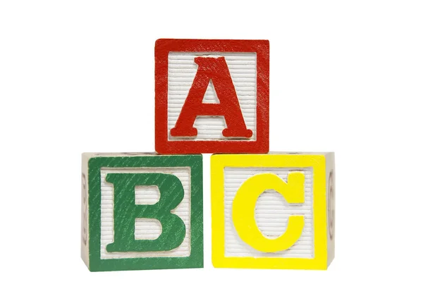 Alphabet Blocks Includes Clipping Path — Stock Photo, Image