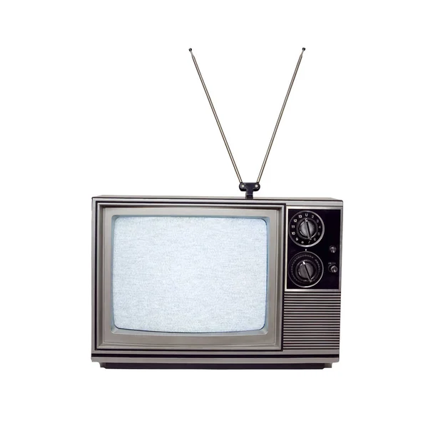Retro Fernsehen Mit Ausschnitt Pfad — Stockfoto