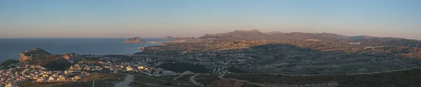 Panorama Över Costa Blanca Från Cumbre Del Sol Tidigt Morgonen — Stockfoto